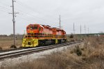 A pair of TPW SD40-2's sit for the weekend on the west side of town